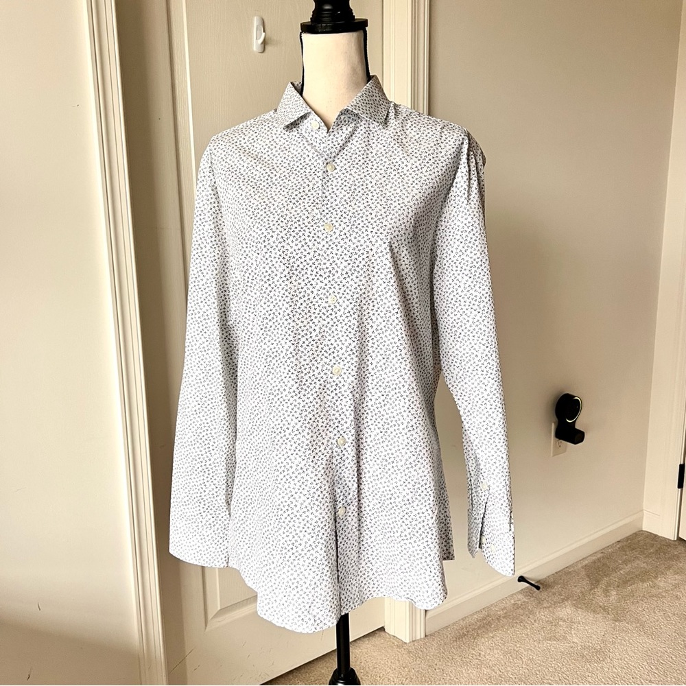ORIGINAL PENGUIN Heritage Slim Fit Long Sleeve Button Down Shirt—SZ. 16 32/33